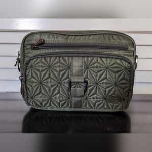 Lug RFID Carousel Belt /Crossbody Bag - Olive Green